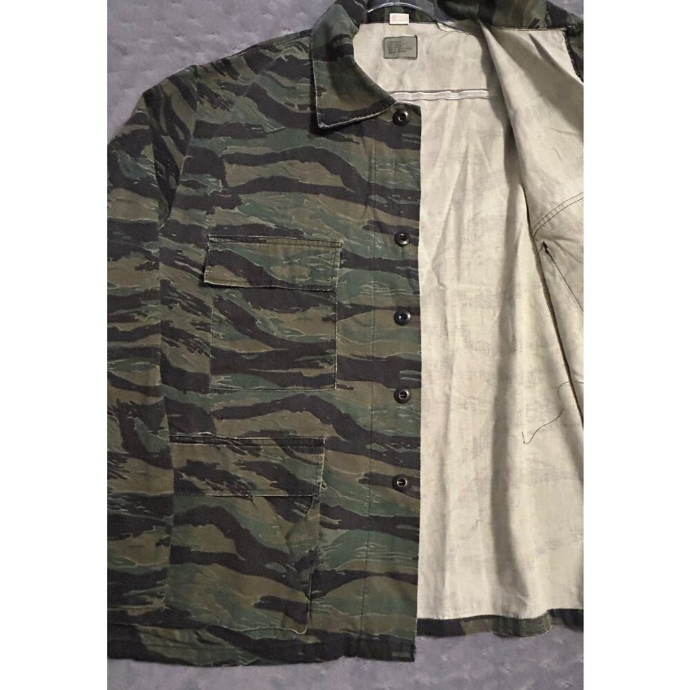 Vintage Buck-Spin Tiger Stripe Camouflage Hunting Combat Trousers Jacket Set - Picture 12 of 12